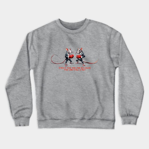 Business Rat Race Crewneck Sweatshirt by Kingrocker Clothing